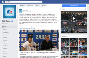 Službena Facebook stranica KK Zadar